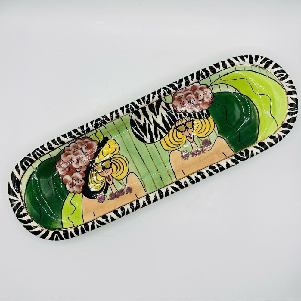 SWAK Lynda Corneille Aunt Gertie Long Oval Plate